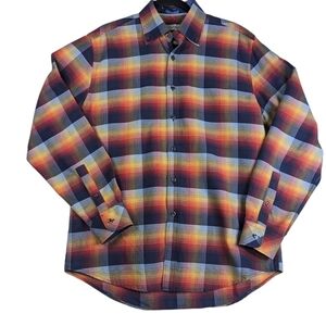 James Campbell men's shirt geometric pattern size M. Grampa core